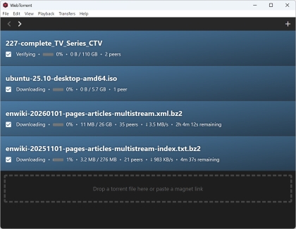 WebTorrent Desktop - скриншот 1